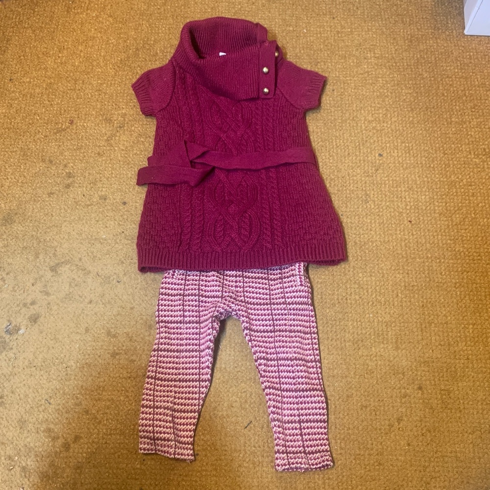 Janie and Jack Tunic Sweater & Pant Set
